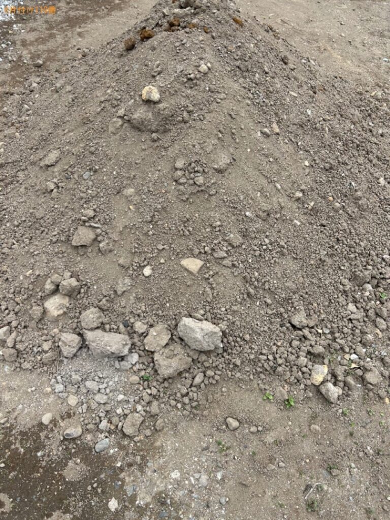 石、土、塩ビの破片、植木鉢等の回収・処分ご依頼　お客様の声