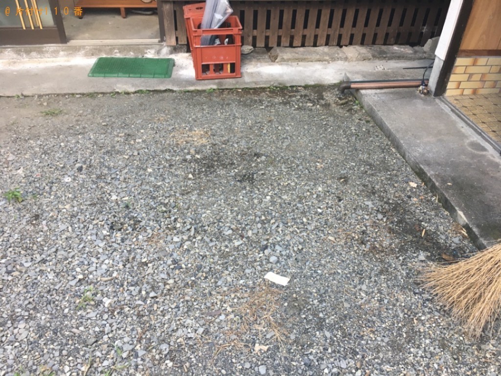 【鹿児島市平川町】マットレス付きセミダブルベッド、タンス等の回収