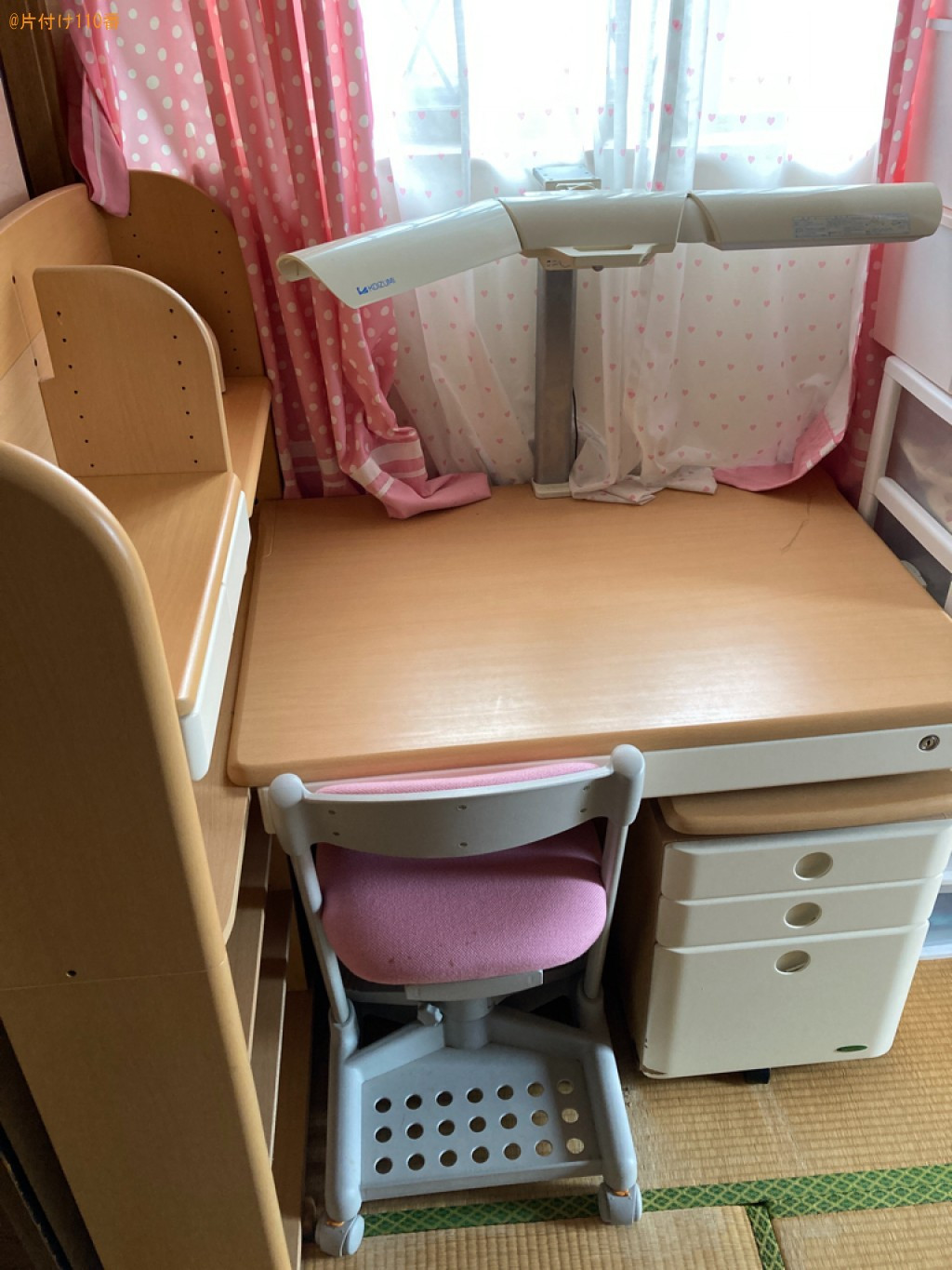 【霧島市隼人町】学習机、椅子、戸棚の回収・処分ご依頼　お客様の声