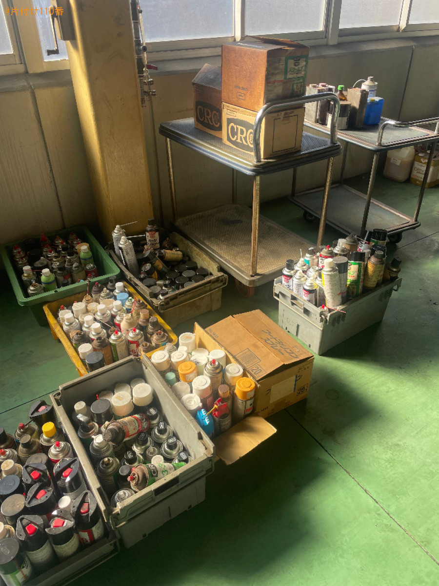 中身の残ったスプレー缶の回収・処分ご依頼　お客様の声